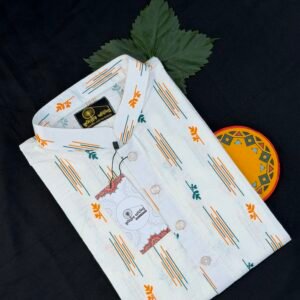 A15 স্কিন প্রিন্ট স্লাব কটন পাঞ্জাবি